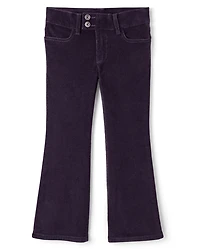 Girls Low Rise Corduroy Bootcut Pants