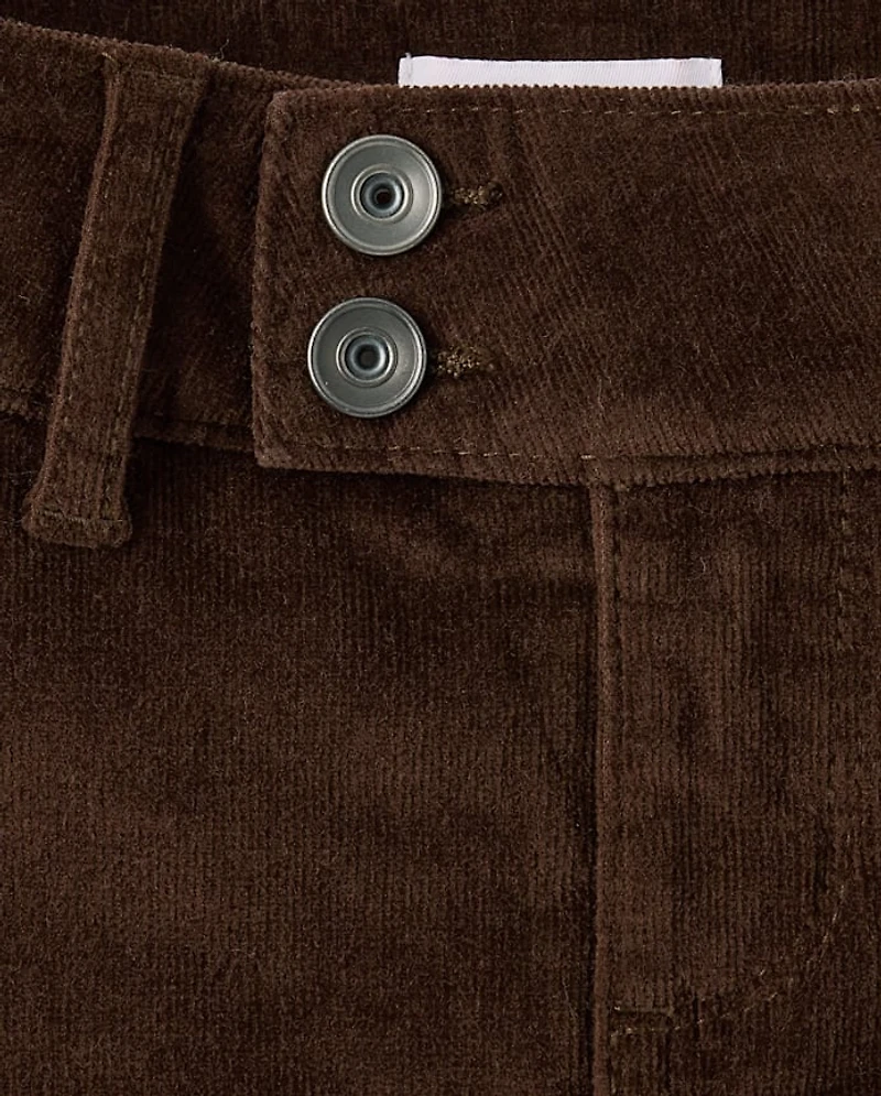 Girls Pleated Corduroy Skort