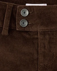 Girls Pleated Corduroy Skort