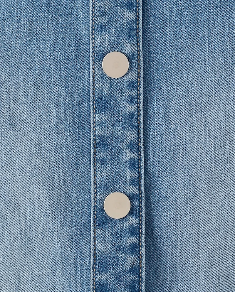 Girls Denim Shift Dress