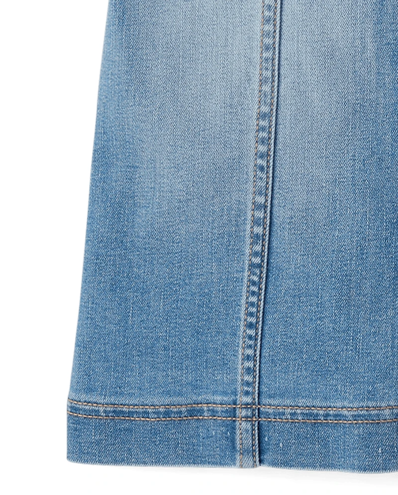 Girls Denim Shift Dress