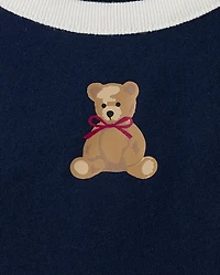 Girls Bear Ringer Dress