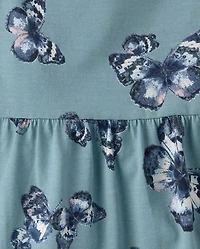 Robe à volants imprimée pour filles