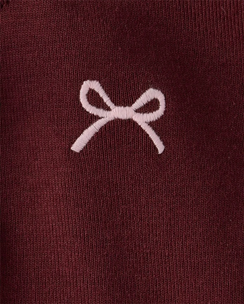 Girls Embroidered Icon Drop Waist Polo Dress