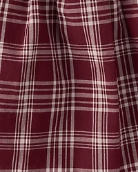 Girls Plaid Smocked Poplin Skort