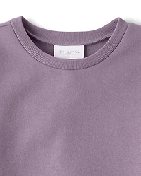 Girls Heart Sweatshirt Dress