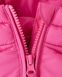 Toddler Girls Hooded Puffer Jacket