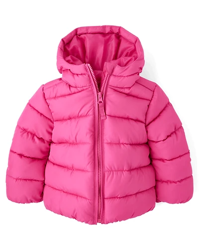 Toddler Girls Hooded Puffer Jacket