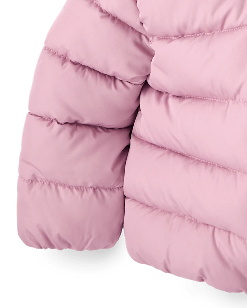 Doudoune à capuche pour petites filles