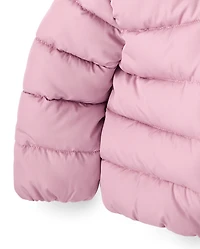 Doudoune à capuche pour petites filles