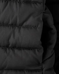 Girls Quilted Hooded Puffer Jacket