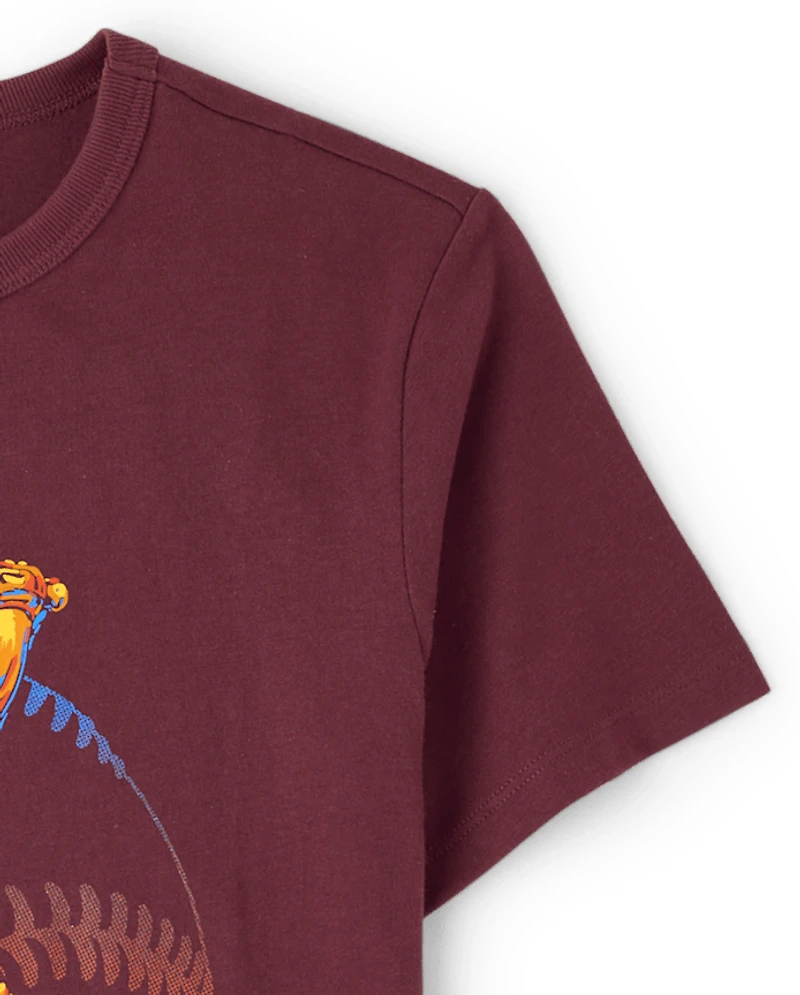 Boys Baseball Player Graphic Tee