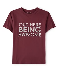 Boys Out Here Being Awesome Graphic Tee
