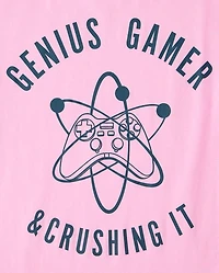 Boys Genius Gamer Graphic Tee