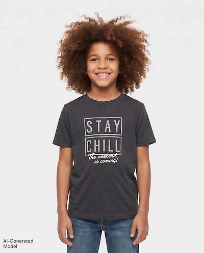 Boys Stay Chill Graphic Tee