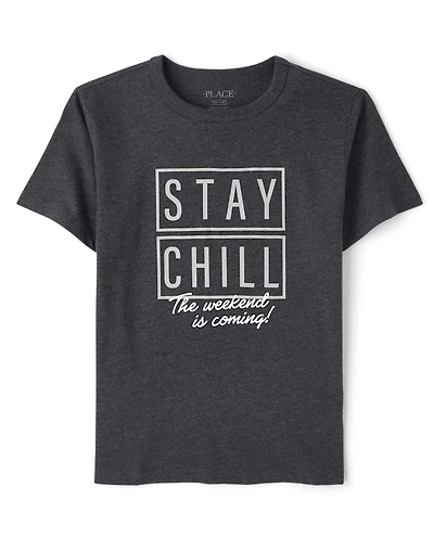 Boys Stay Chill Graphic Tee