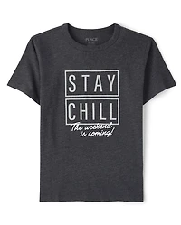 Boys Stay Chill Graphic Tee