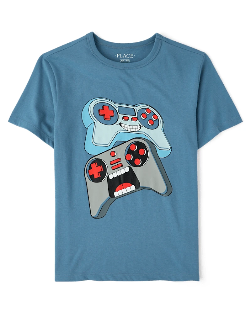 Boys Video Game Controllers Graphic Tee