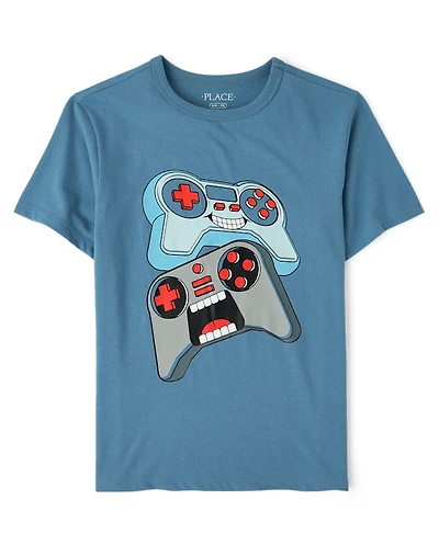 Boys Video Game Controllers Graphic Tee