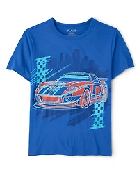 Boys Racecar Graphic Tee