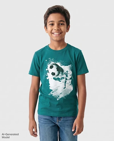 Boys Soccer Graphic Tee