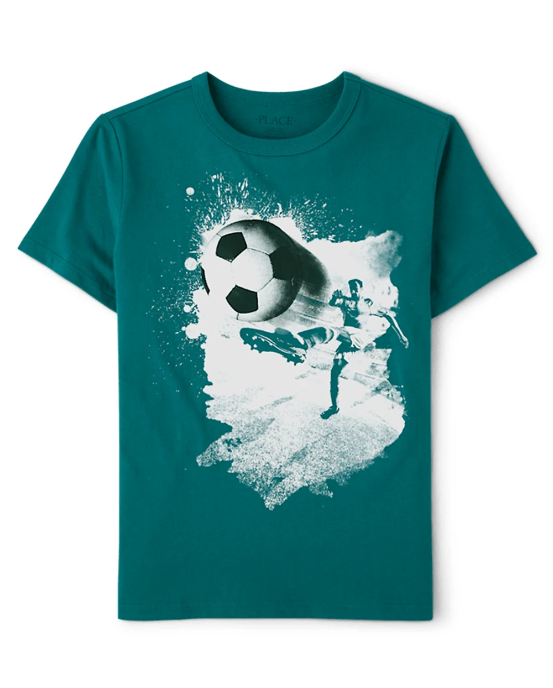 Boys Soccer Graphic Tee