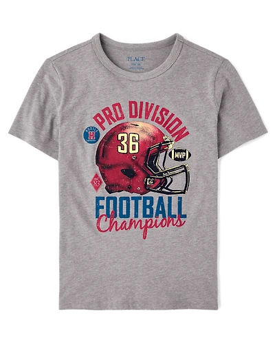 Boys Football Champions Graphic Tee