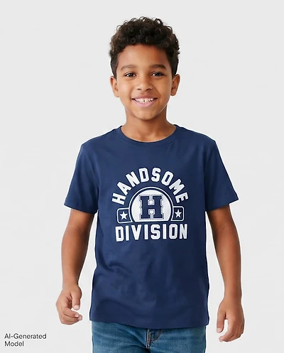 Boys Handsome Division Graphic Tee