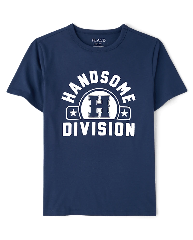 Boys Handsome Division Graphic Tee