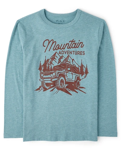 Boys Mountain Truck Graphic Tee