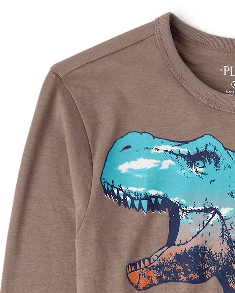 Boys Dino Scene Graphic Tee