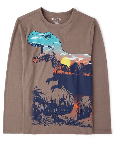 Boys Dino Scene Graphic Tee