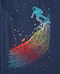 Boys Space Surfer Graphic Tee