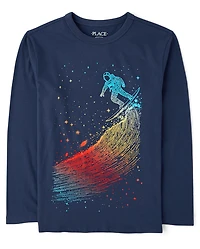 Boys Space Surfer Graphic Tee
