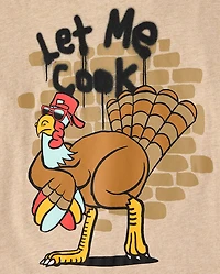 Boys Thanksgiving Let Me Cook Graphic Tee