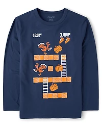 Boys Thanksgiving Video Game Graphic Tee