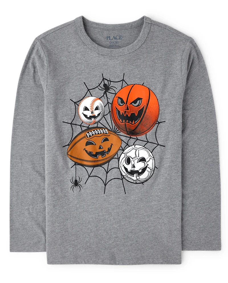 Boys Halloween Sports Graphic Tee
