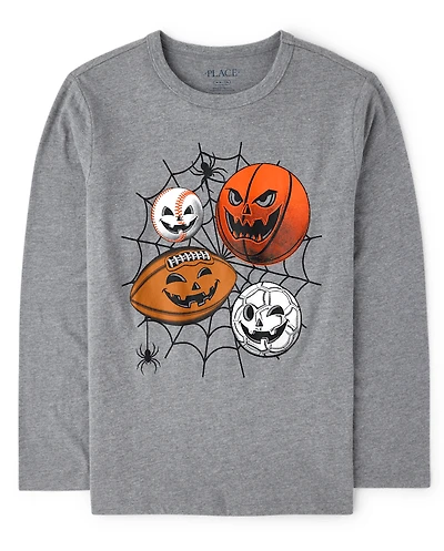 Boys Halloween Sports Graphic Tee