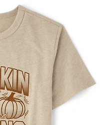 Kids Matching Family Pumpkin Picking Crew Graphic Tee