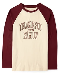 Adult Matching Family Thanksgiving Thankful Family Graphic Tee