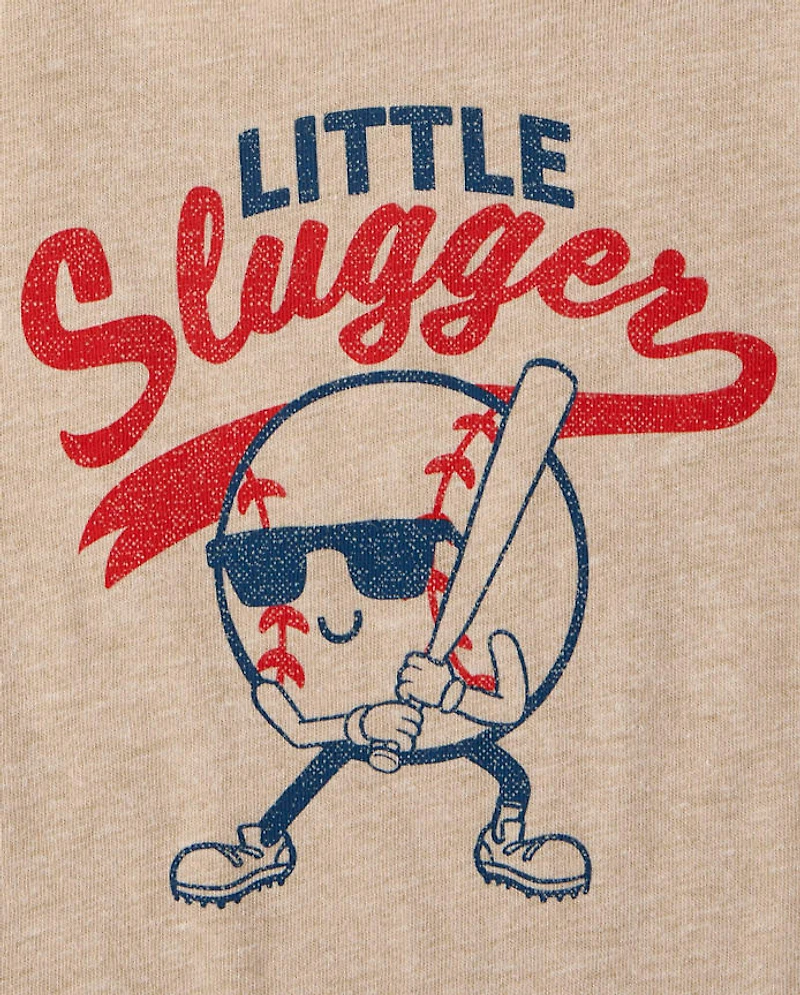 Baby And Toddler Boys Little Slugger Graphic Tee