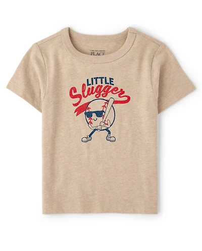 Baby And Toddler Boys Little Slugger Graphic Tee