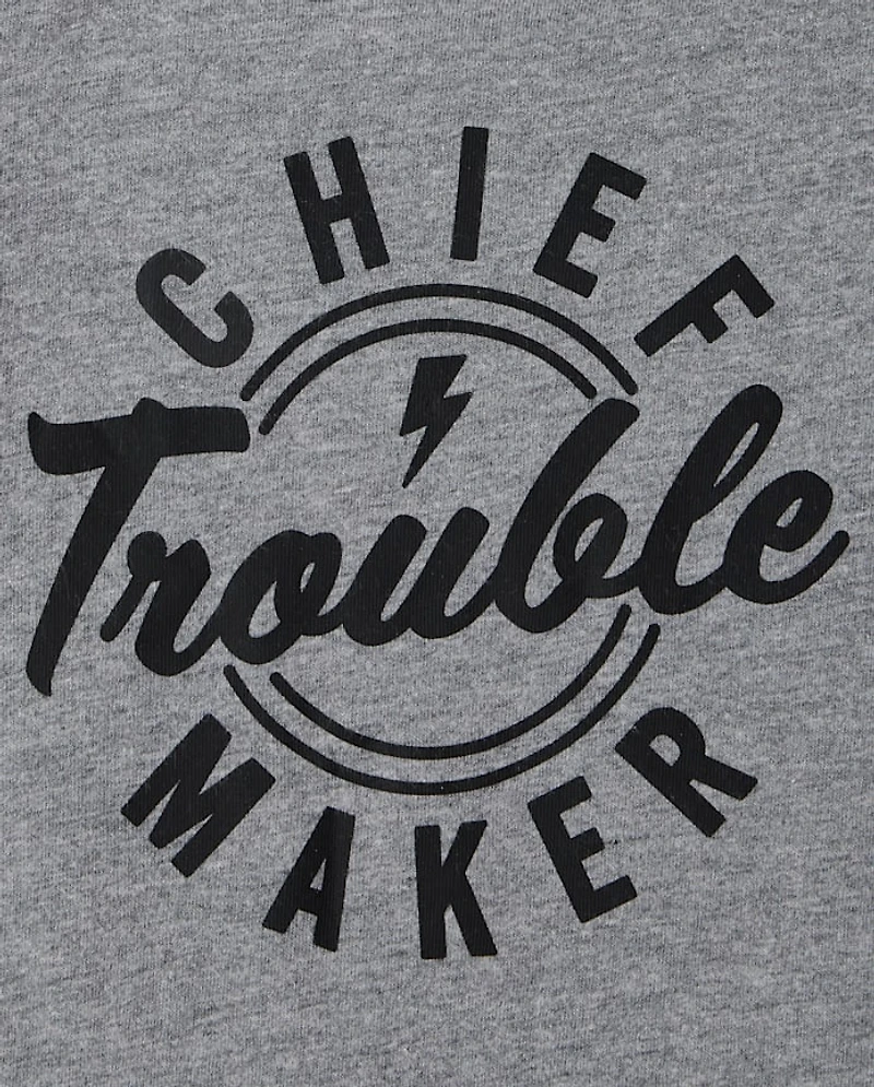 Baby And Toddler Boys Chief Trouble Maker Graphic Tee