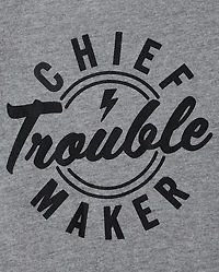 Baby And Toddler Boys Chief Trouble Maker Graphic Tee