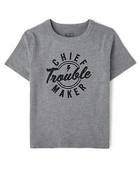 Baby And Toddler Boys Chief Trouble Maker Graphic Tee