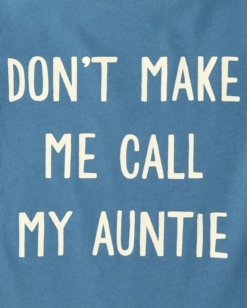 Baby And Toddler Boys Auntie Graphic Tee
