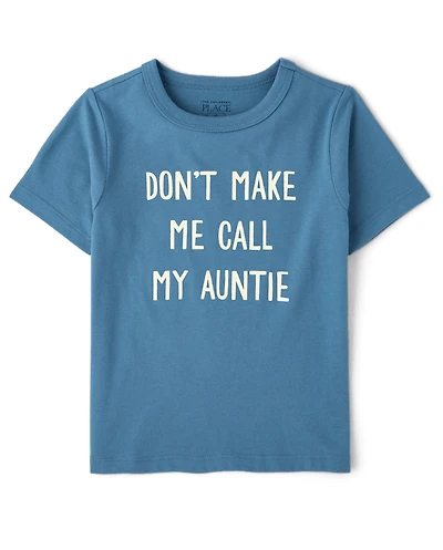 Baby And Toddler Boys Auntie Graphic Tee
