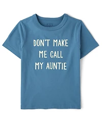 Baby And Toddler Boys Auntie Graphic Tee
