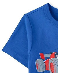 Baby And Toddler Boys Racecars Graphic Tee