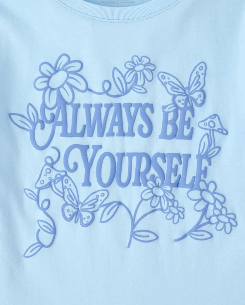 Girls Always Be Yourself Graphic Tee
